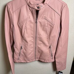 Guess Women's Blush Leather Jacket - NWT